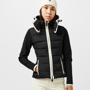 MONCLER GRENOBLE Hooded paneled twill and quilted stretch-shell down jacket